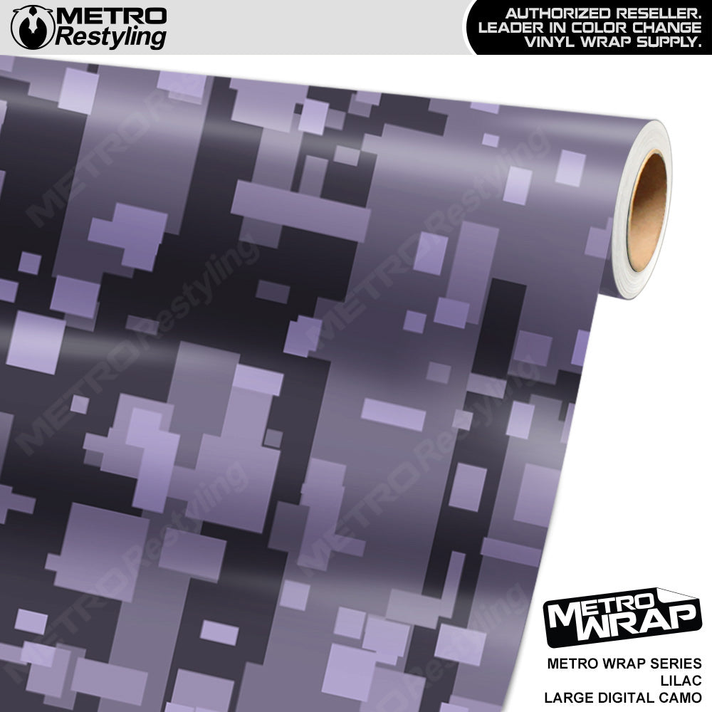 Metro Wrap Large Digital Lilac Camouflage Vinyl Film