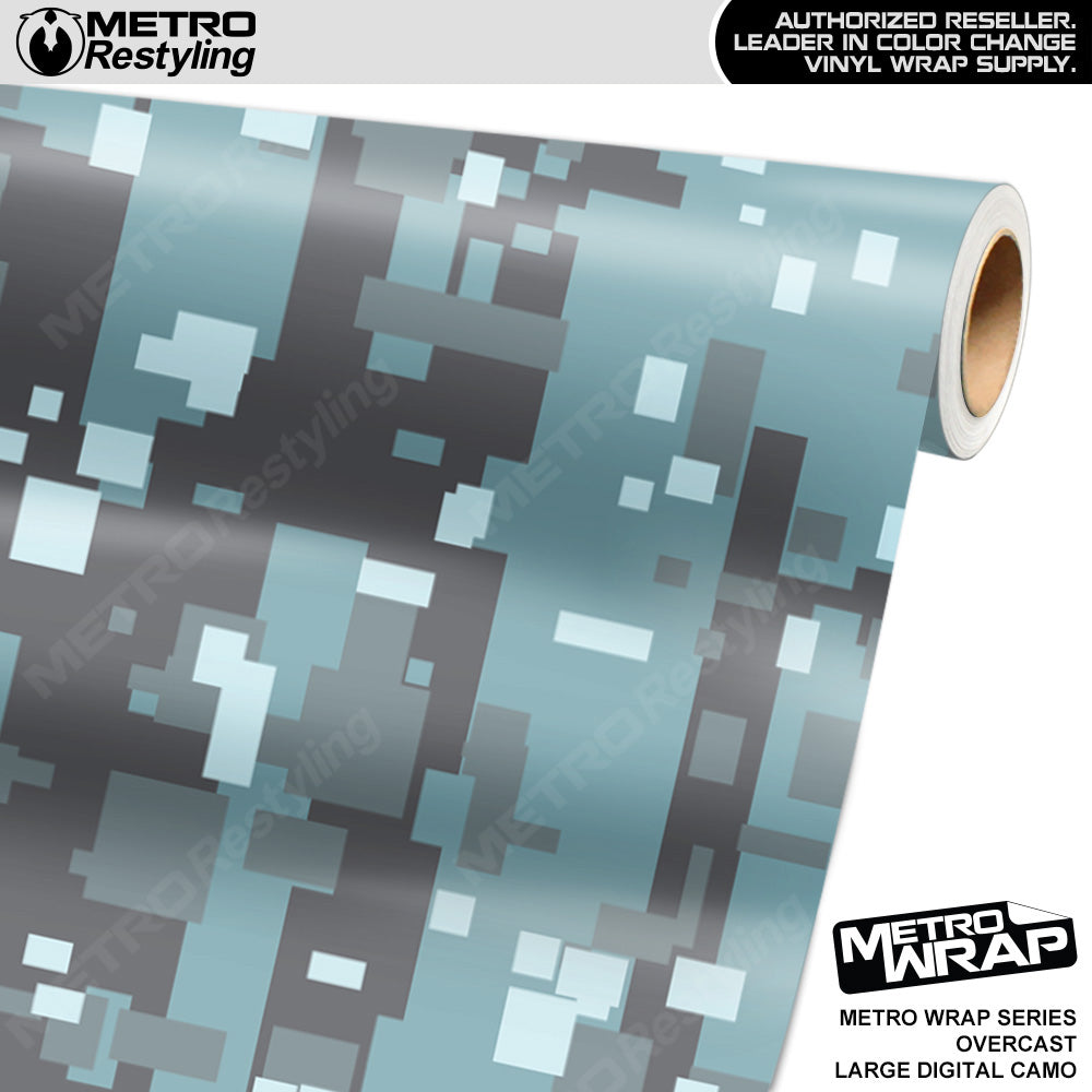 Metro Wrap Large Digital Overcast Camouflage Vinyl Film