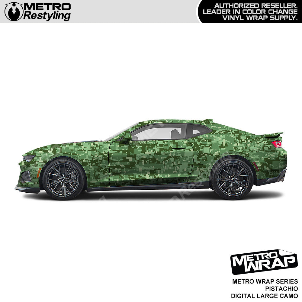 Metro Wrap Large Digital Pistachio Camouflage Vinyl Film
