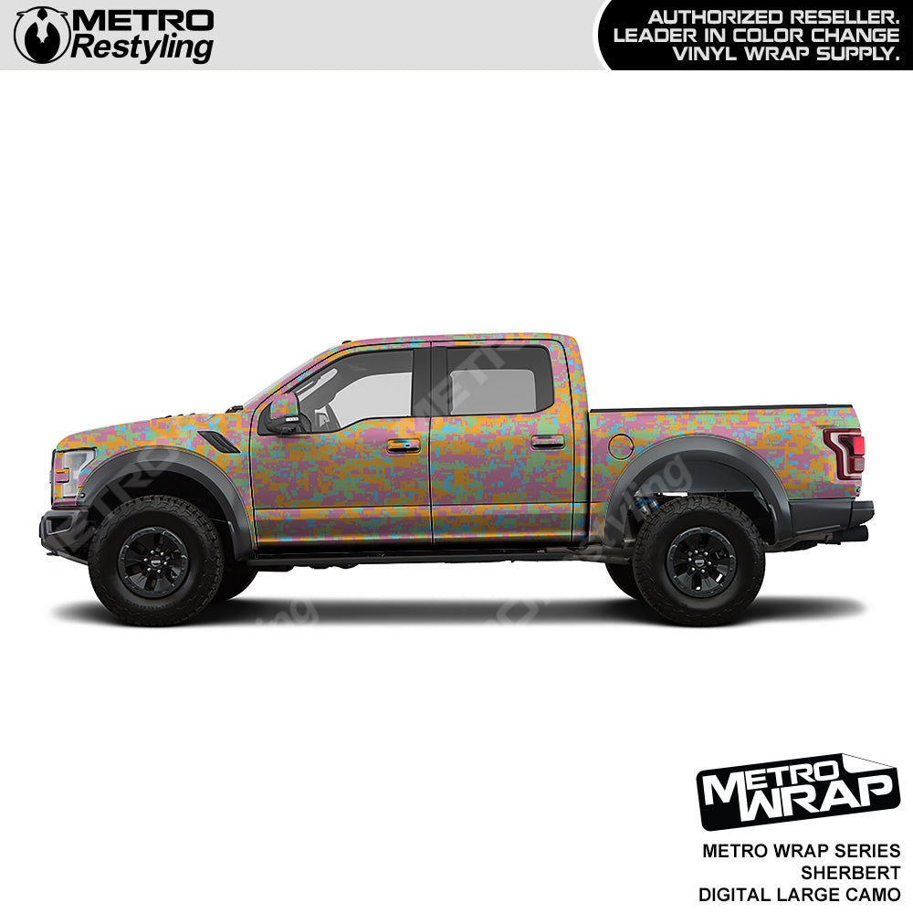 Metro Wrap Large Digital Sherbert Camouflage Vinyl Film