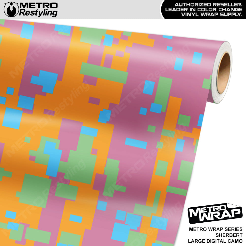 Metro Wrap Large Digital Sherbert Camouflage Vinyl Film