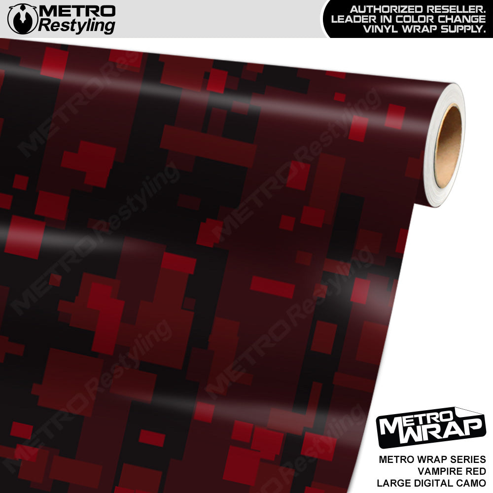 Metro Wrap Large Digital Vampire Red Camouflage Vinyl Film