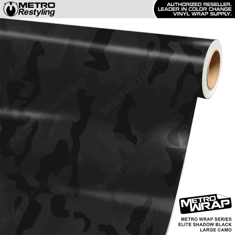 Metro Wrap Large Classic Elite Shadow Black Camouflage Vinyl Film