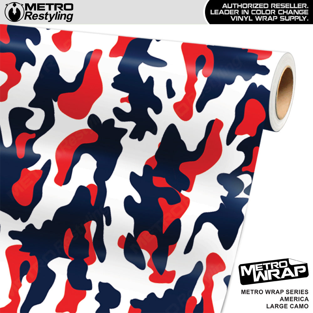 Metro Wrap Large Classic America Camouflage Vinyl Film