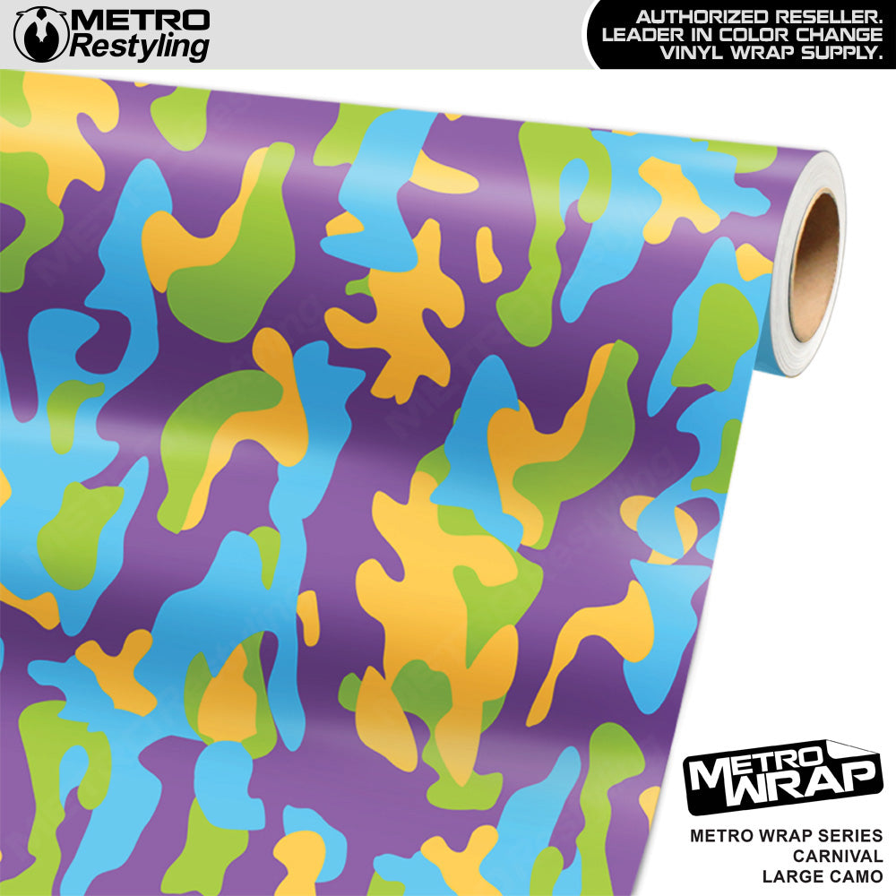 Metro Wrap Large Classic Carnival Camouflage Vinyl Film