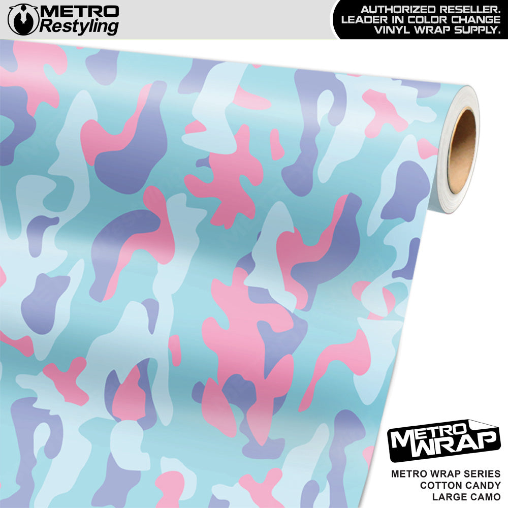 Metro Wrap Large Classic Cotton Candy Camouflage Vinyl Film