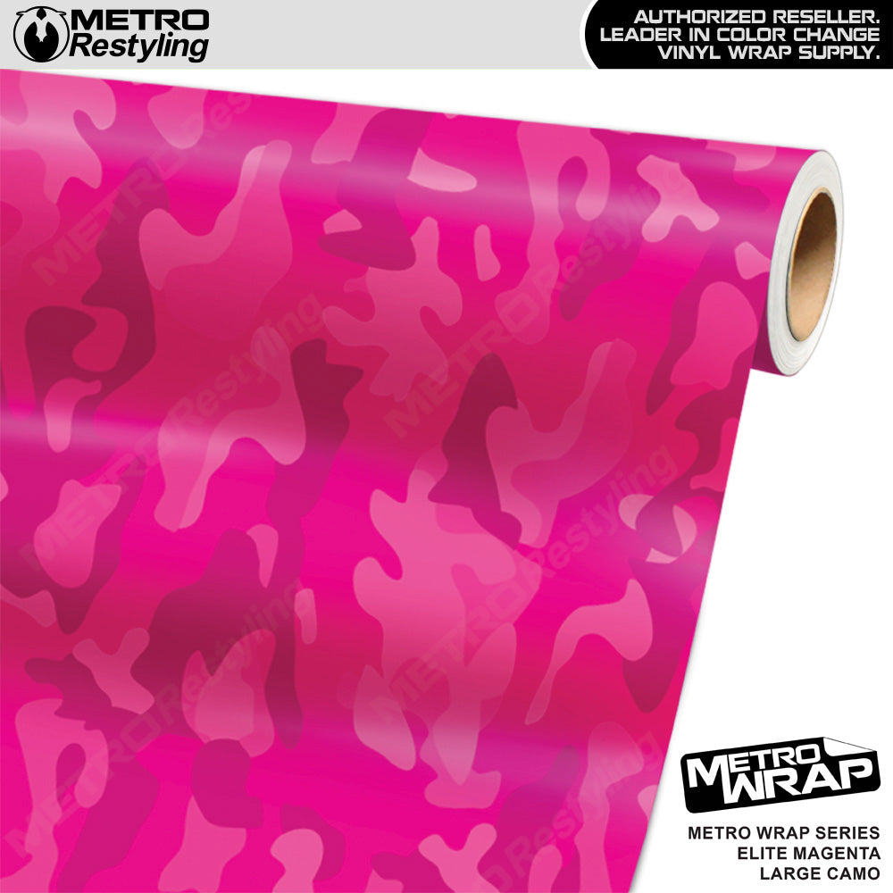 Metro Wrap Large Classic Elite Magenta Camouflage Vinyl Film