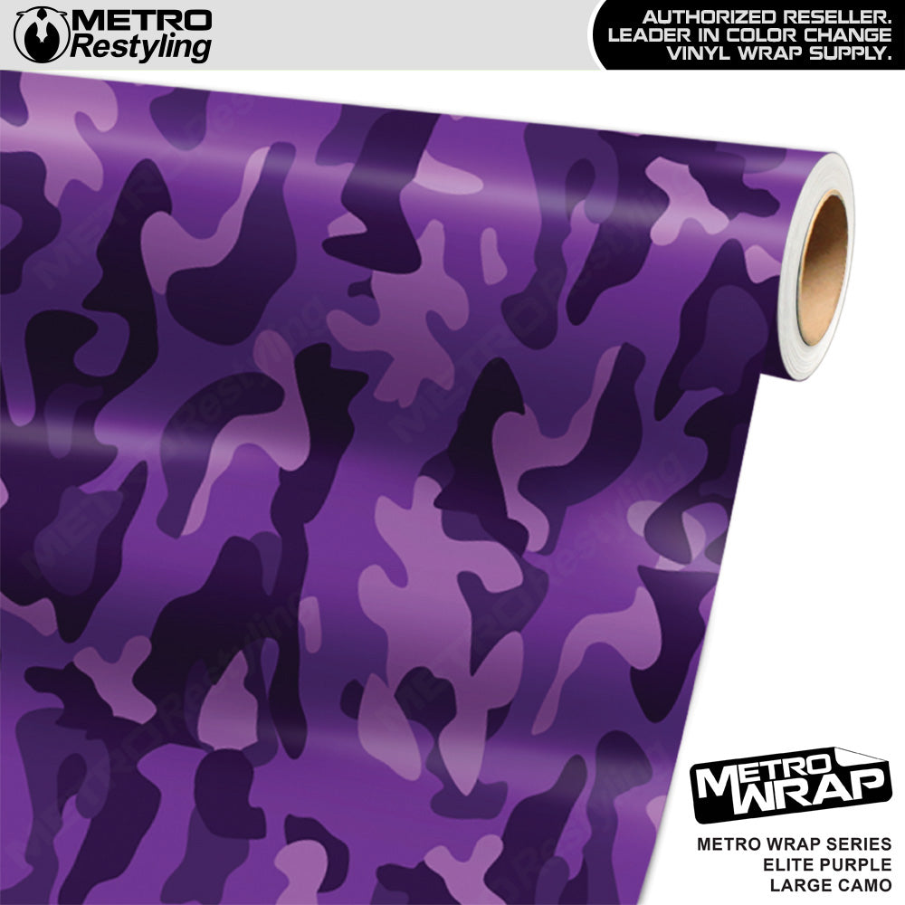 Metro Wrap Large Classic Elite Purple Camouflage Vinyl Film