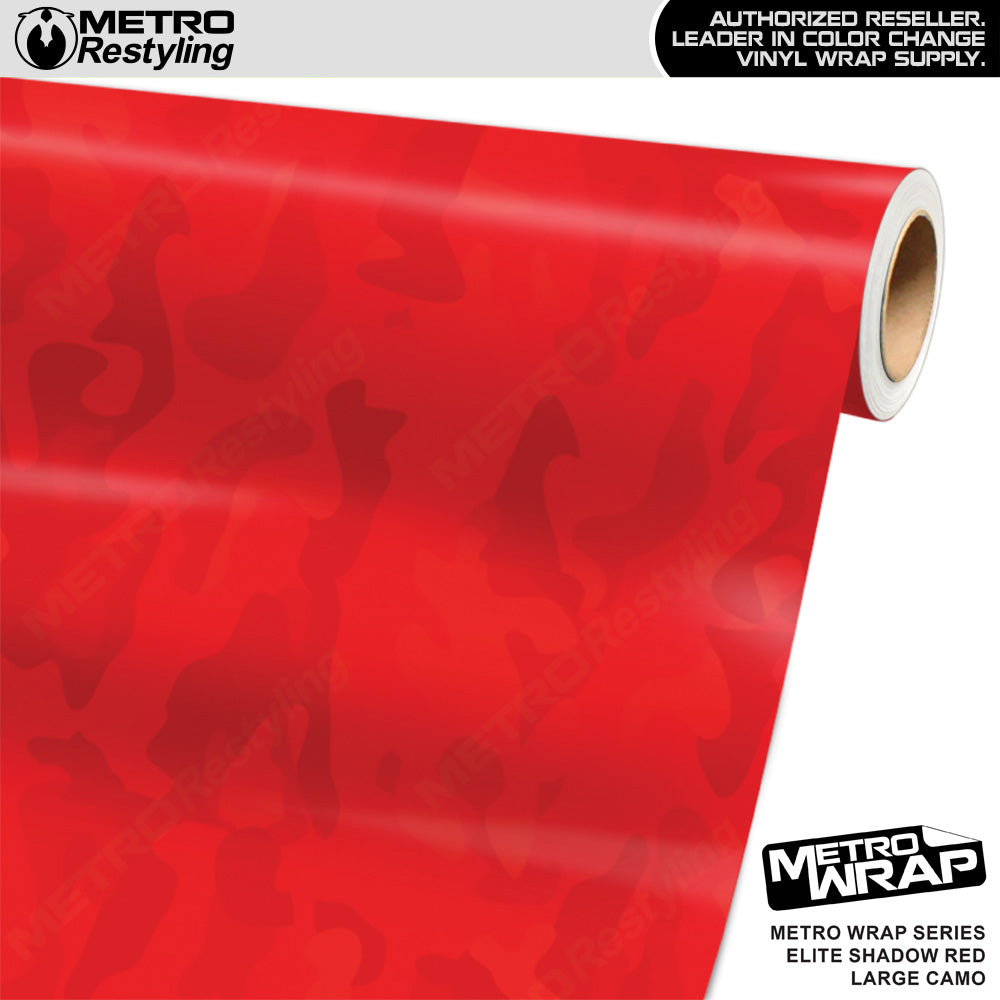 Metro Wrap Large Classic Elite Shadow Red Camouflage Vinyl Film