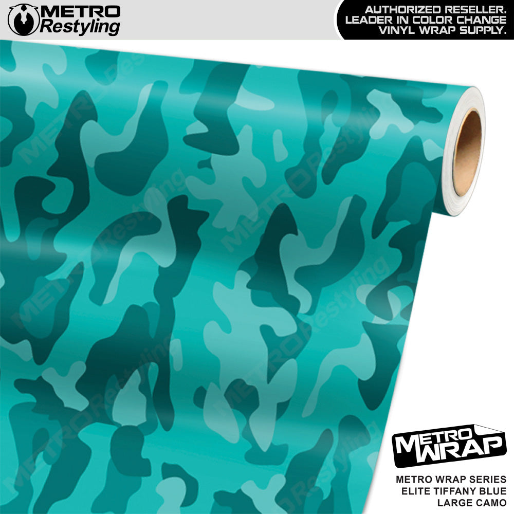 Metro Wrap Large Classic Elite Tiffany Blue Camouflage Vinyl Film