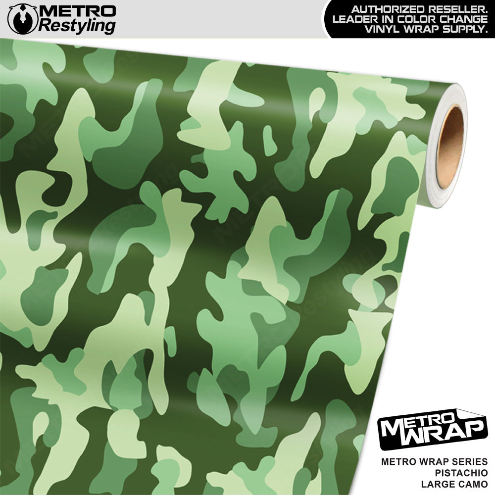 Metro Wrap Large Classic Pistachio Camouflage Vinyl Film