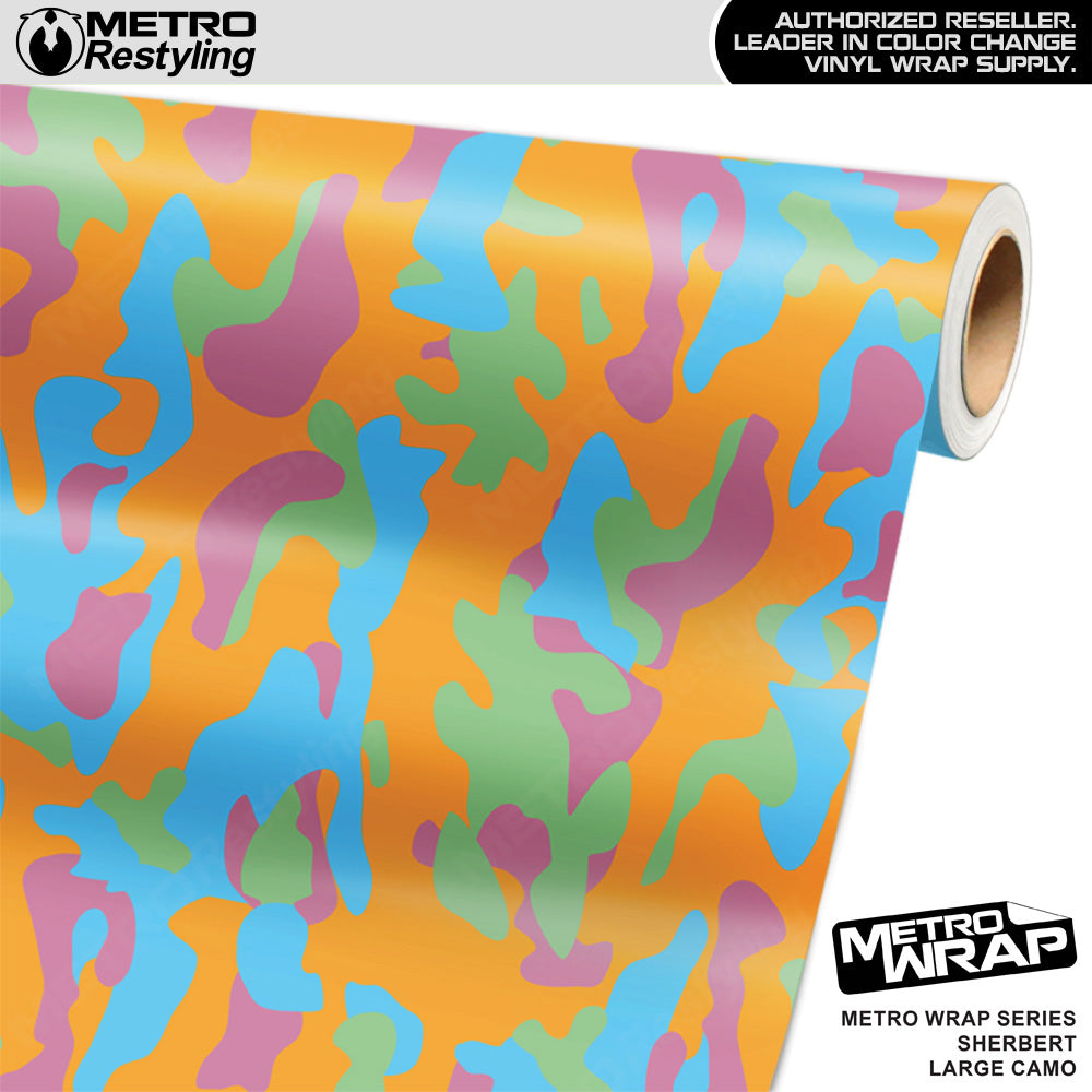 Metro Wrap Large Classic Sherbert Camouflage Vinyl Film