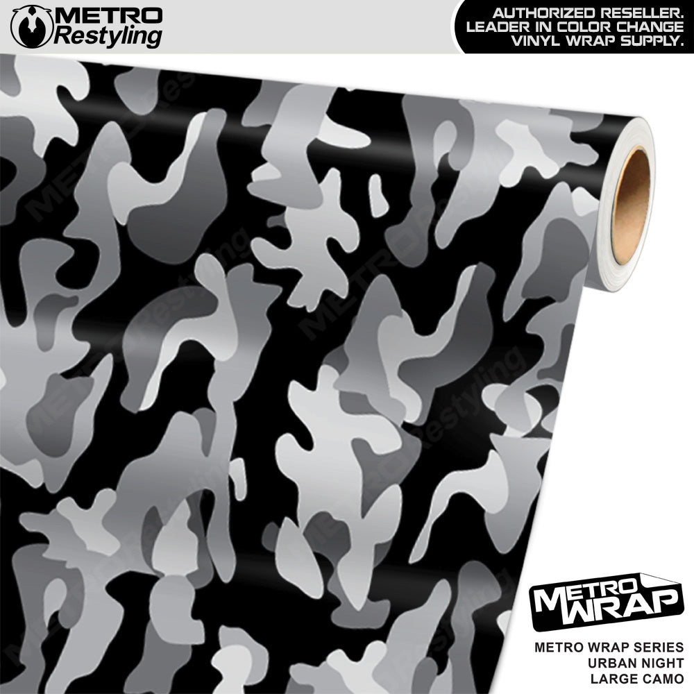 Metro Wrap Large Classic Urban Night Camouflage Vinyl Film