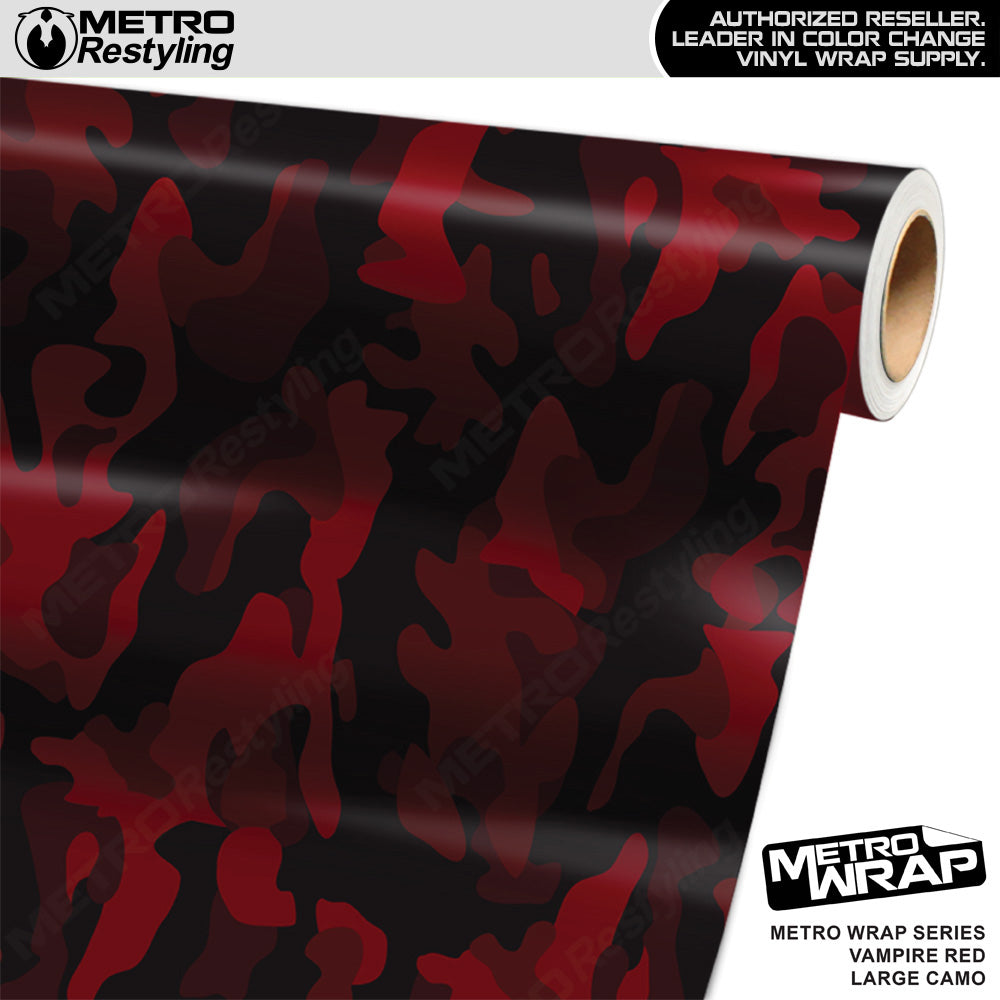 Metro Wrap Large Classic Vampire Red Camouflage Vinyl Film