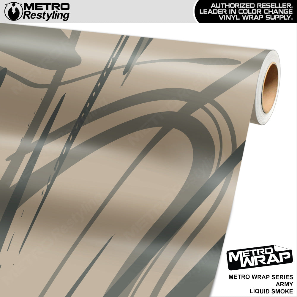 Metro Wrap Liquid Smoke Army Vinyl Film