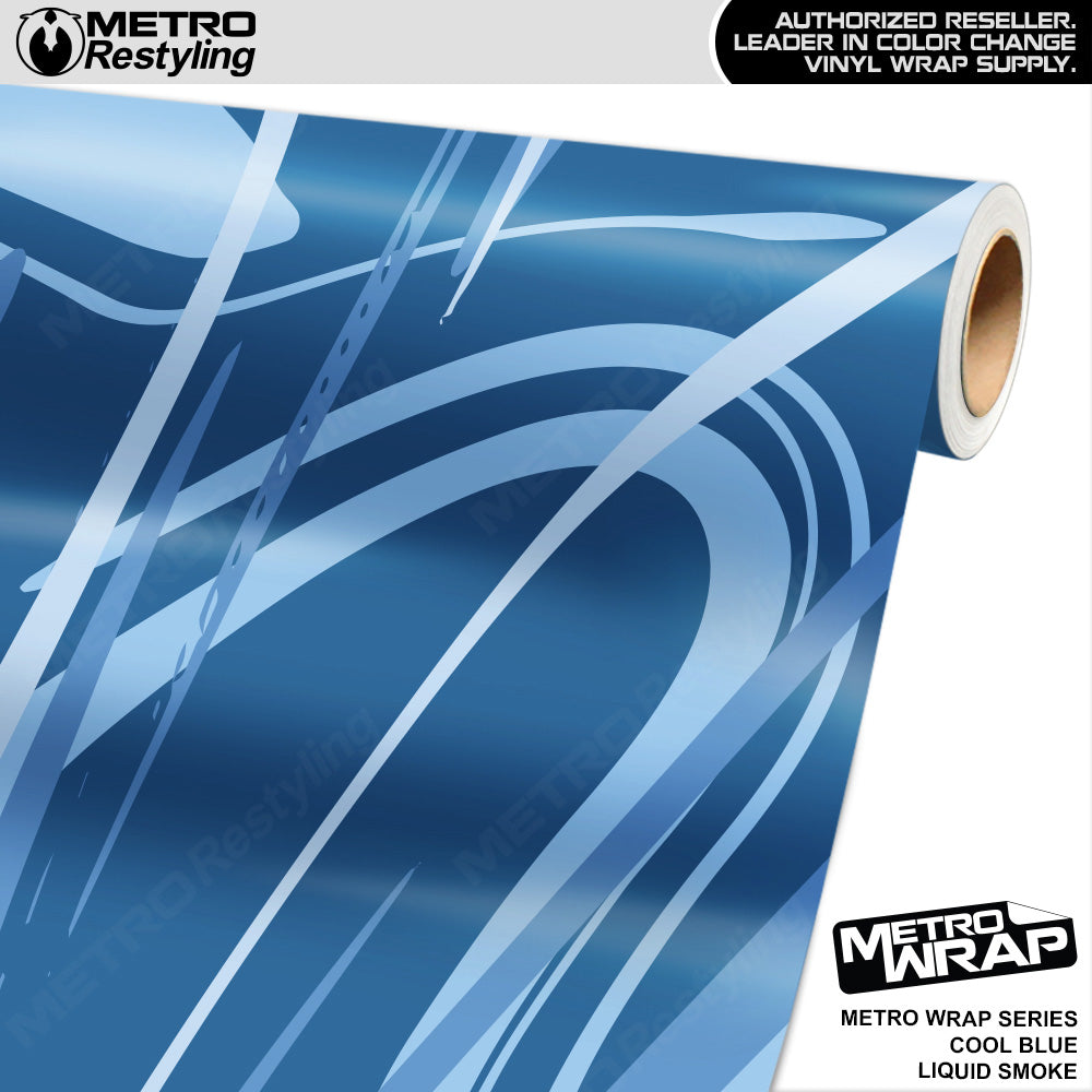 Metro Wrap Liquid Smoke Cool Blue Vinyl Film