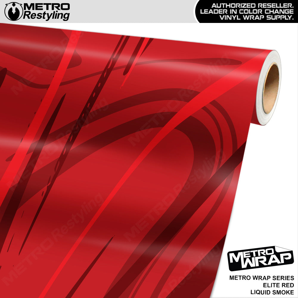 Metro Wrap Liquid Smoke Elite Red Vinyl Film