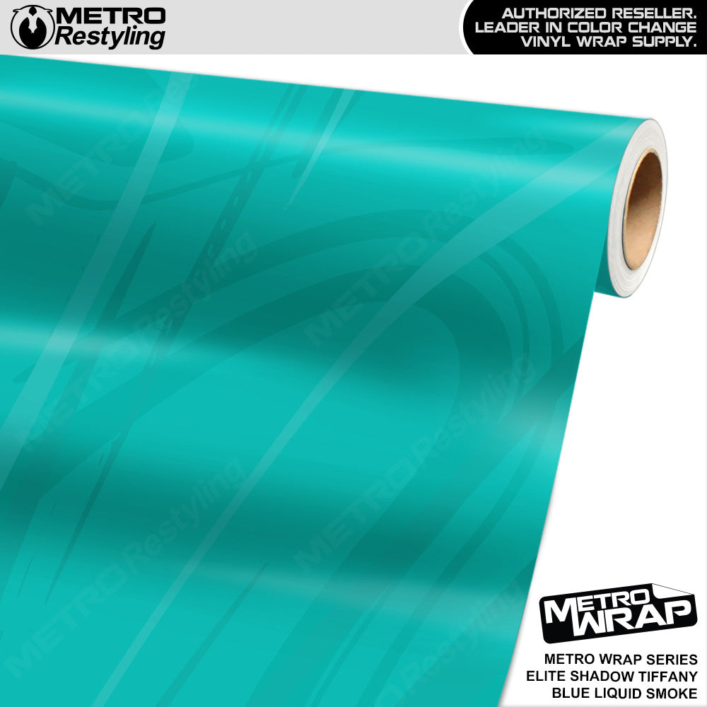 Metro Wrap Liquid Smoke Elite Shadow Tiffany Blue Vinyl Film