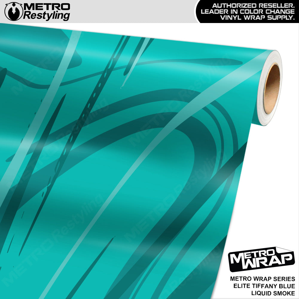 Metro Wrap Liquid Smoke Elite Tiffany Blue Vinyl Film