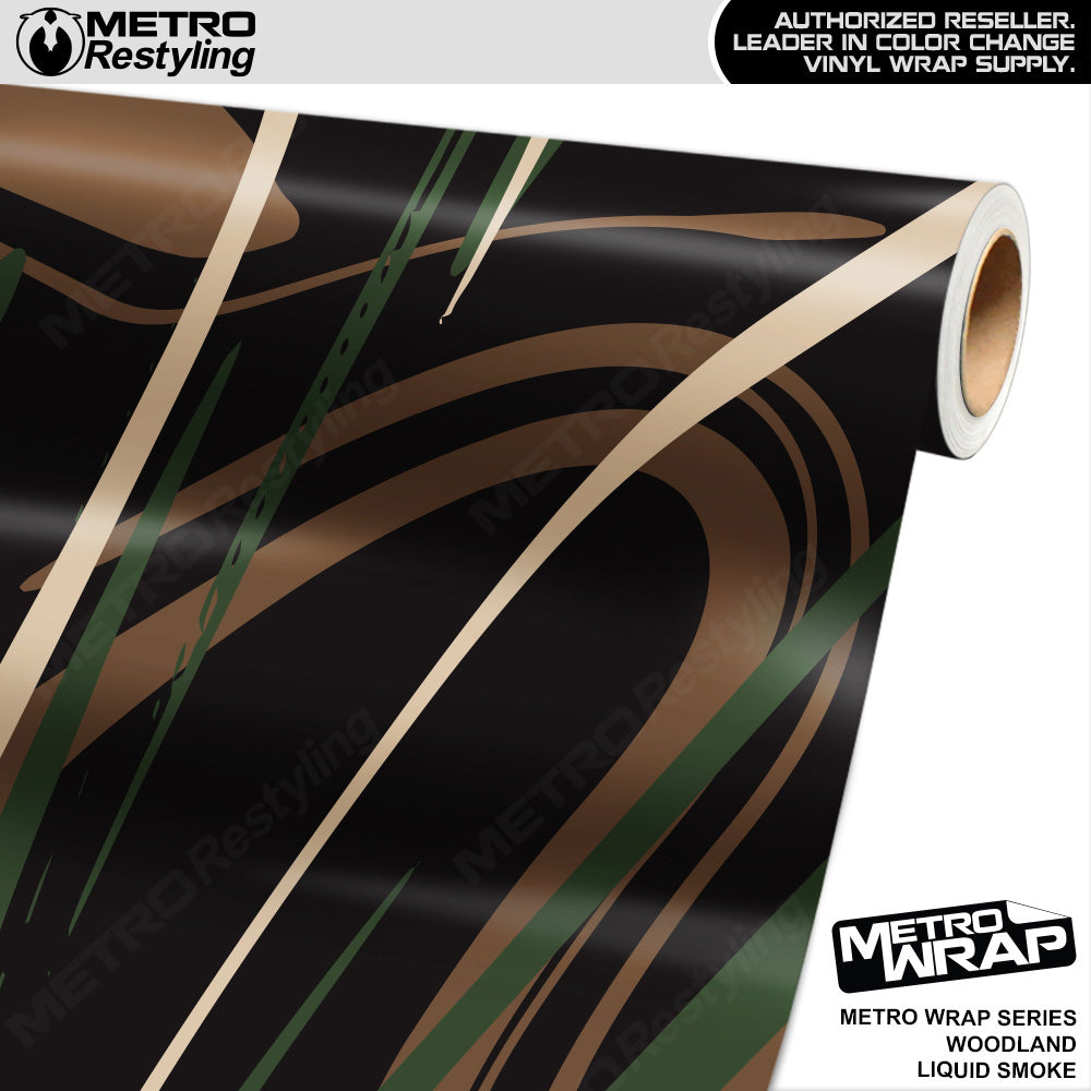 Metro Wrap Liquid Smoke Woodland Vinyl Film