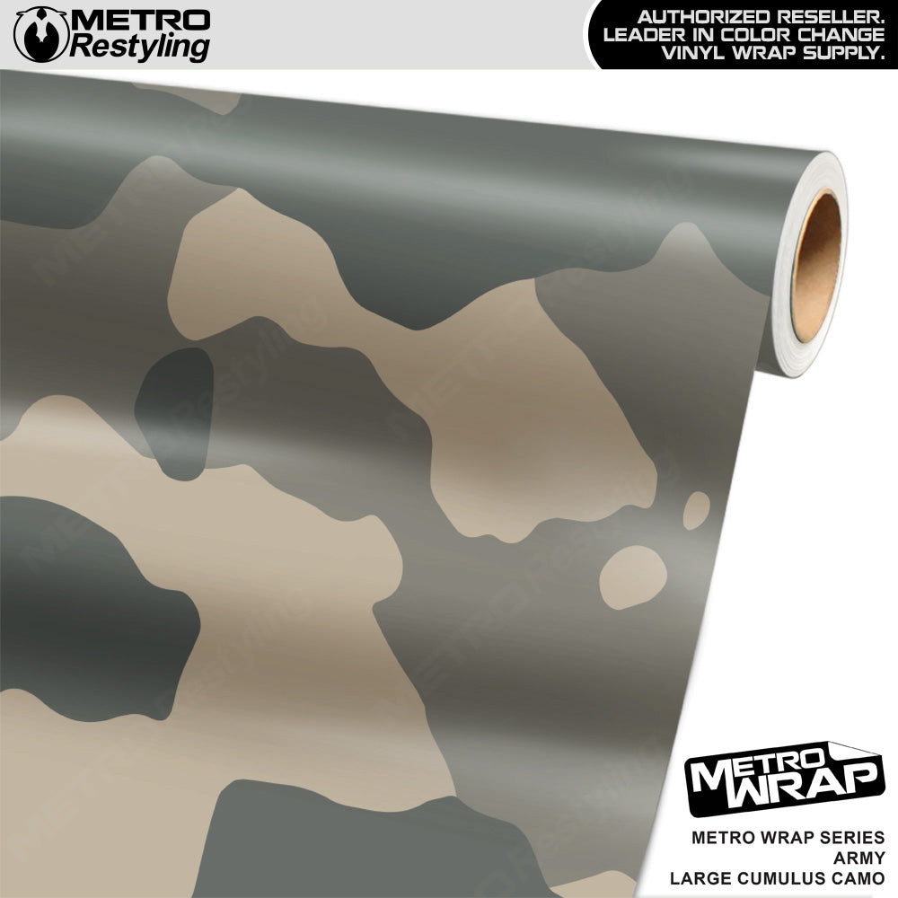 Metro Wrap Large Cumulus Army Camouflage Vinyl Film
