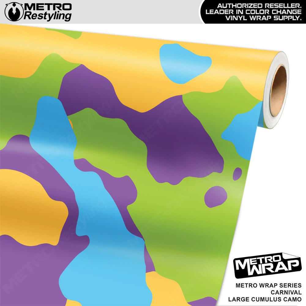 Metro Wrap Large Cumulus Carnival Camouflage Vinyl Film