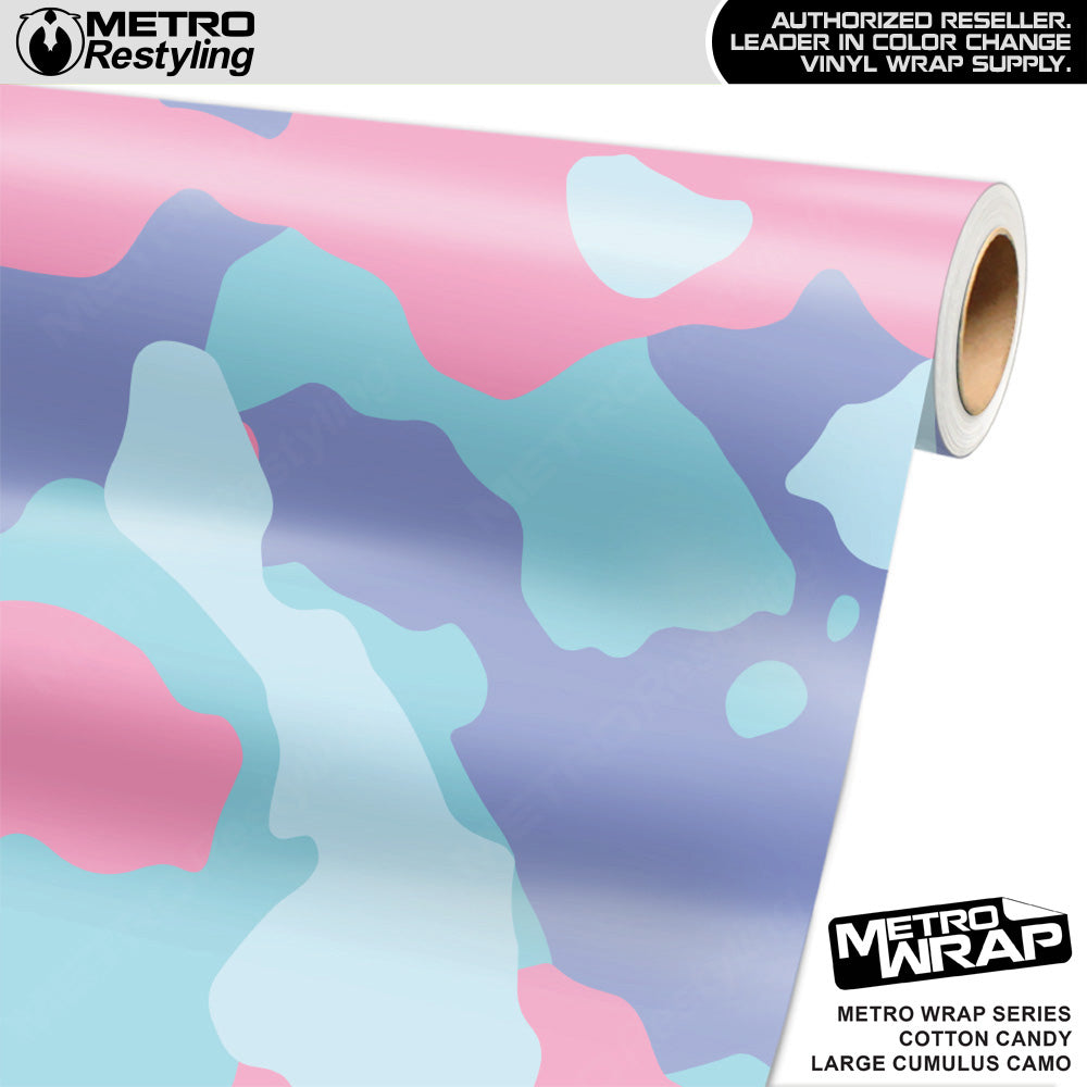 Metro Wrap Large Cumulus Cotton Candy Camouflage Vinyl Film