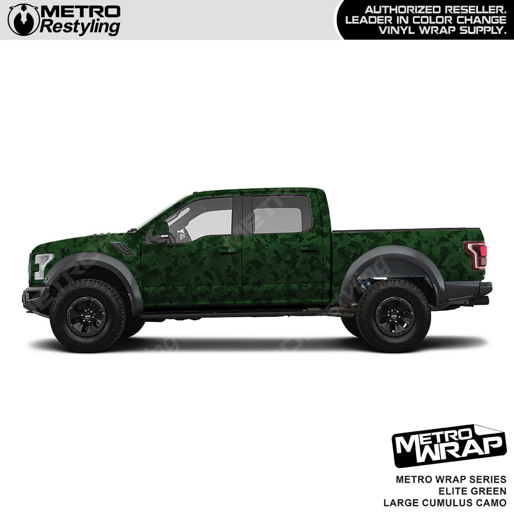 Metro Wrap Large Cumulus Elite Green Camouflage Vinyl Film