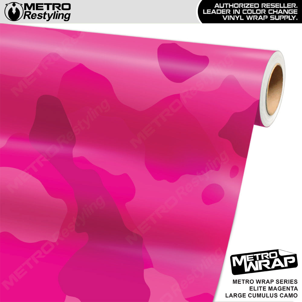 Metro Wrap Large Cumulus Elite Magenta Camouflage Vinyl Film