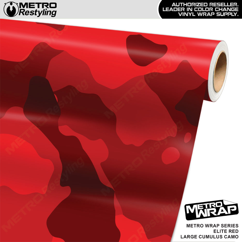 Metro Wrap Large Cumulus Elite Red Camouflage Vinyl Film