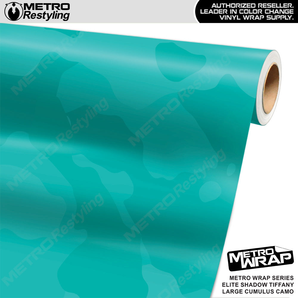 Metro Wrap Large Cumulus Elite Shadow Tiffany Blue Camouflage Vinyl Film
