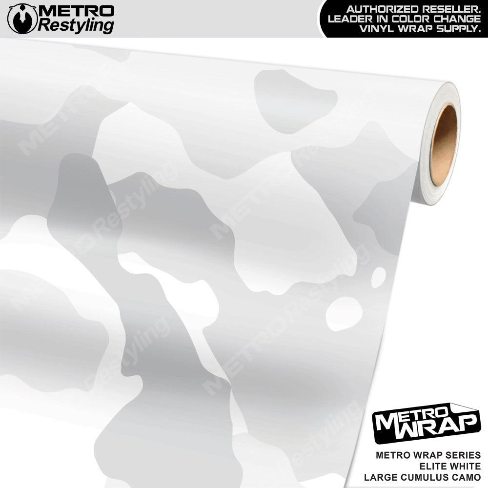 Metro Wrap Large Cumulus Elite White Camouflage Vinyl Film
