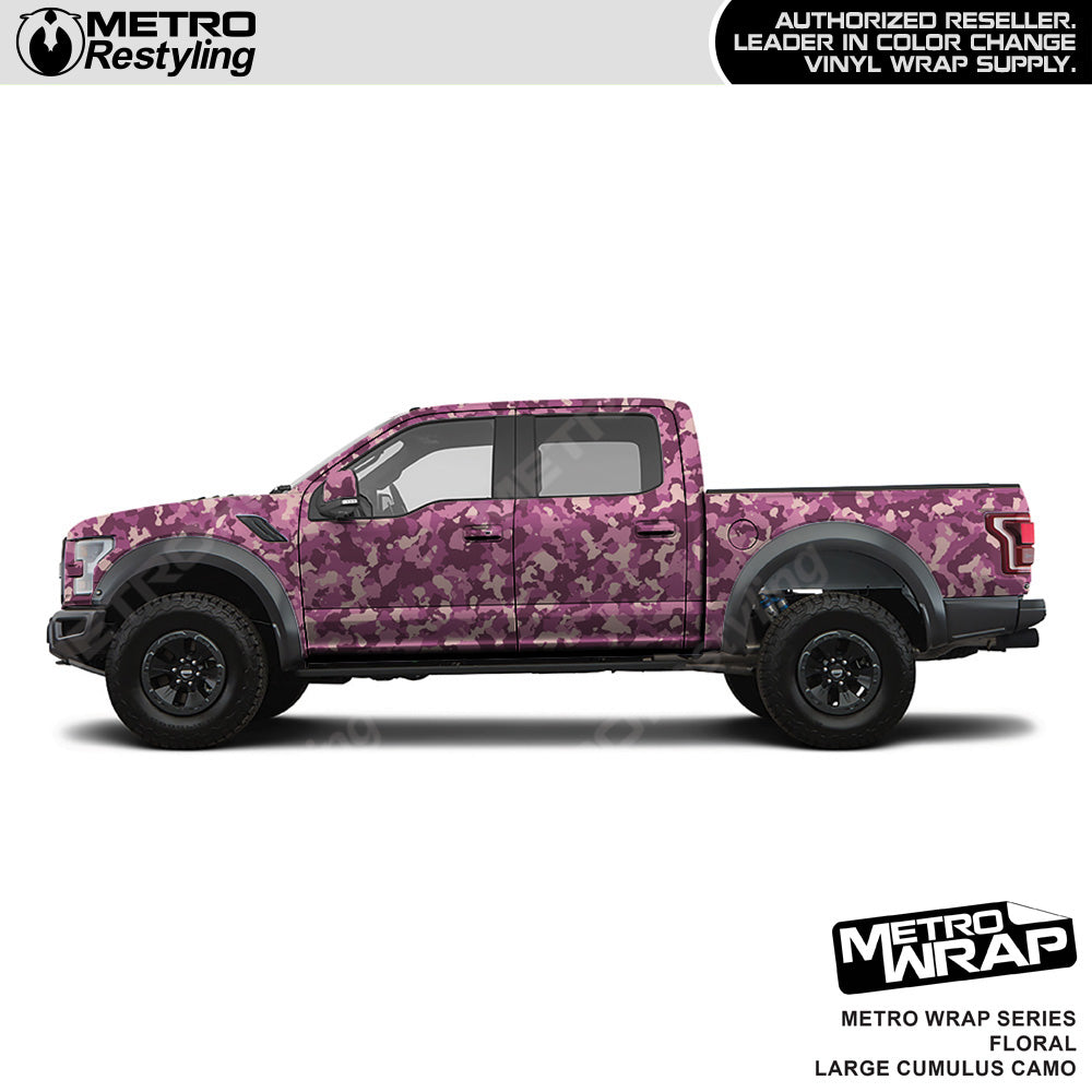 Metro Wrap Large Cumulus Floral Camouflage Vinyl Film