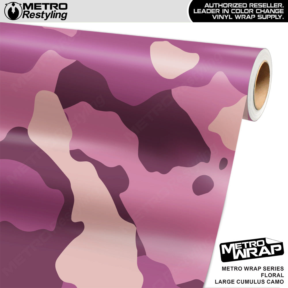 Metro Wrap Large Cumulus Floral Camouflage Vinyl Film