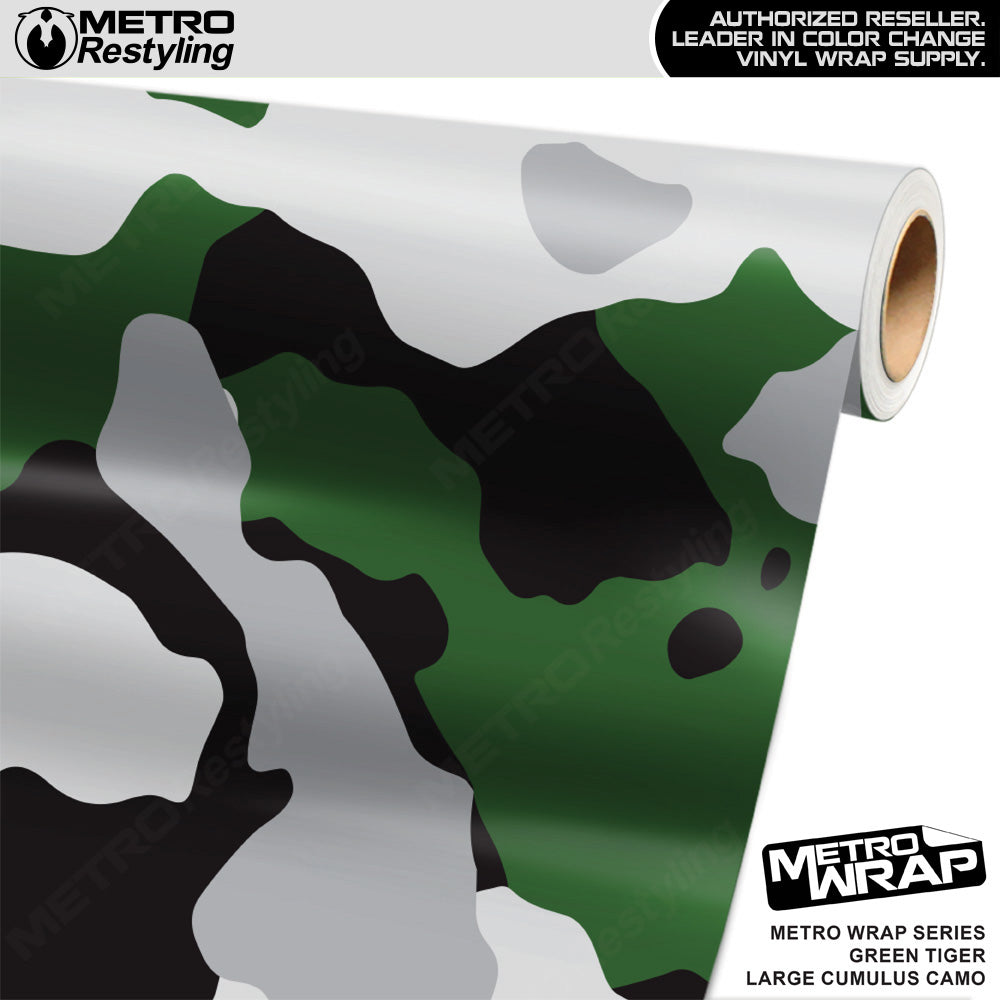 Metro Wrap Large Cumulus Green Tiger Camouflage Vinyl Film