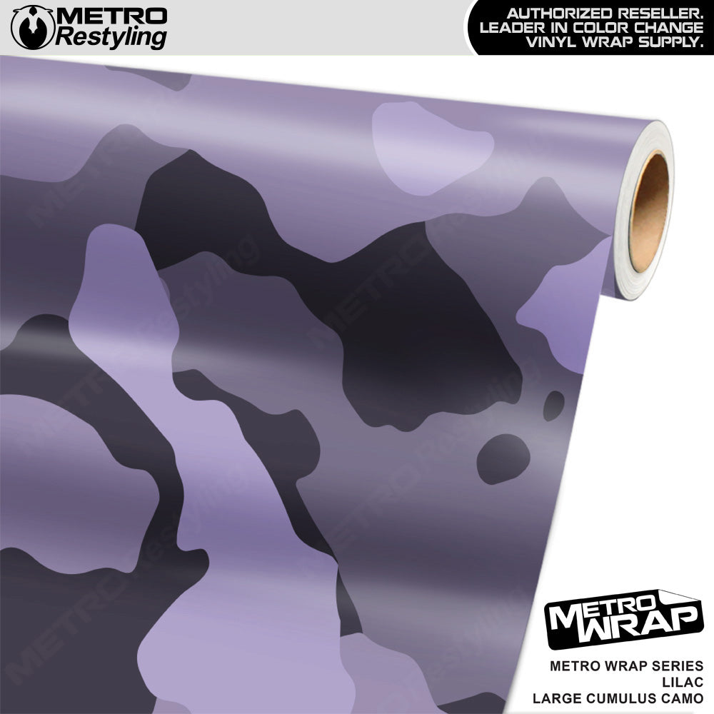 Metro Wrap Large Cumulus Lilac Camouflage Vinyl Film
