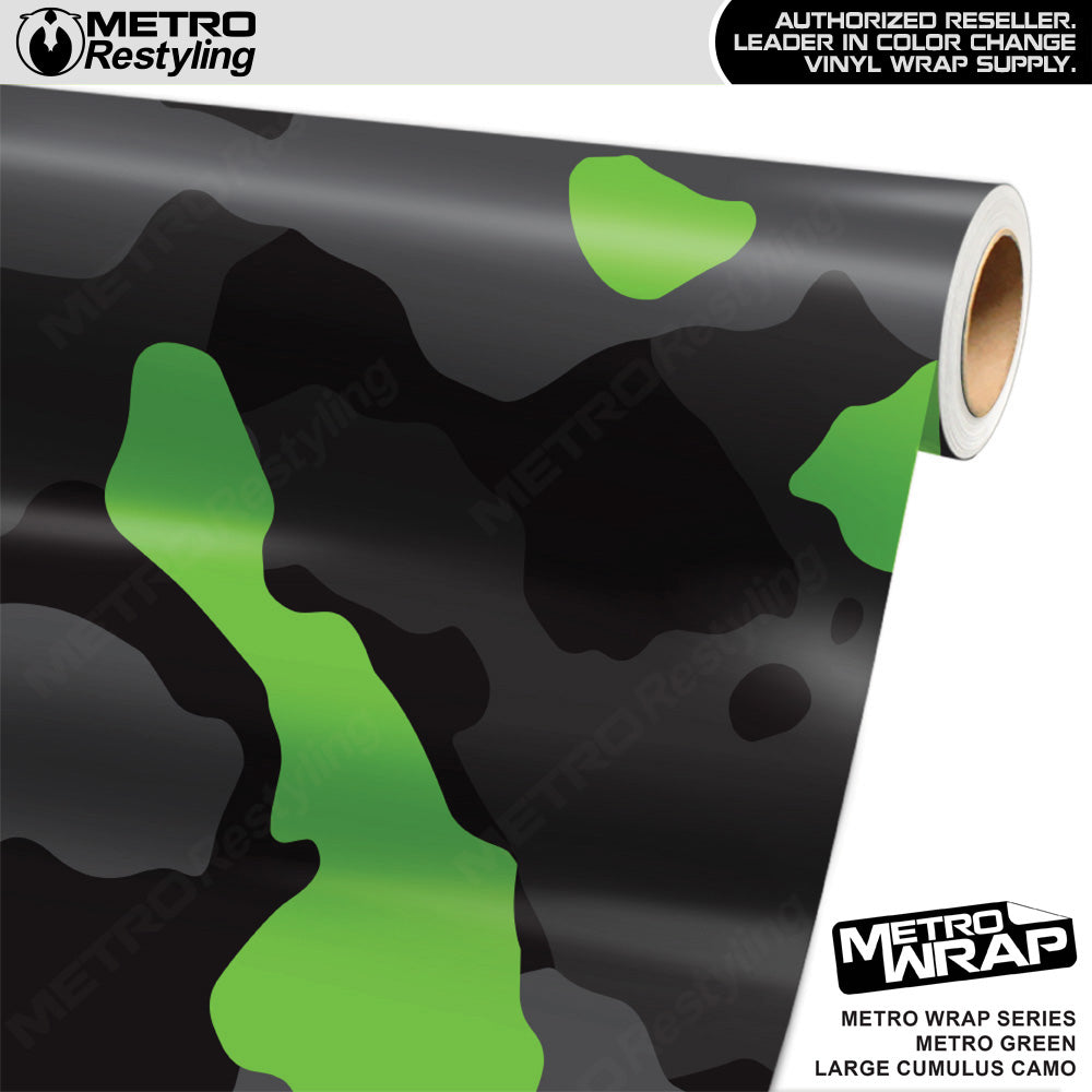 Metro Wrap Large Cumulus Metro Green Camouflage Vinyl Film
