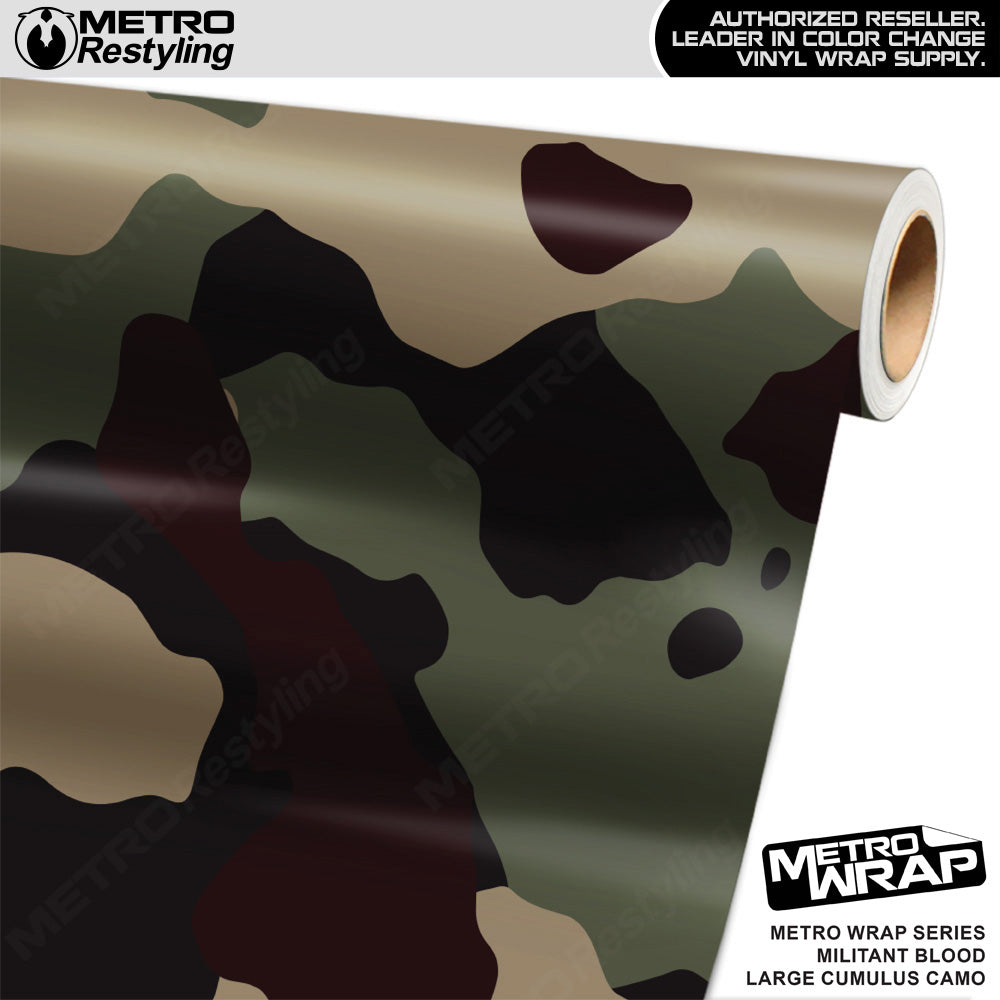 Metro Wrap Large Cumulus Militant Blood Camouflage Vinyl Film