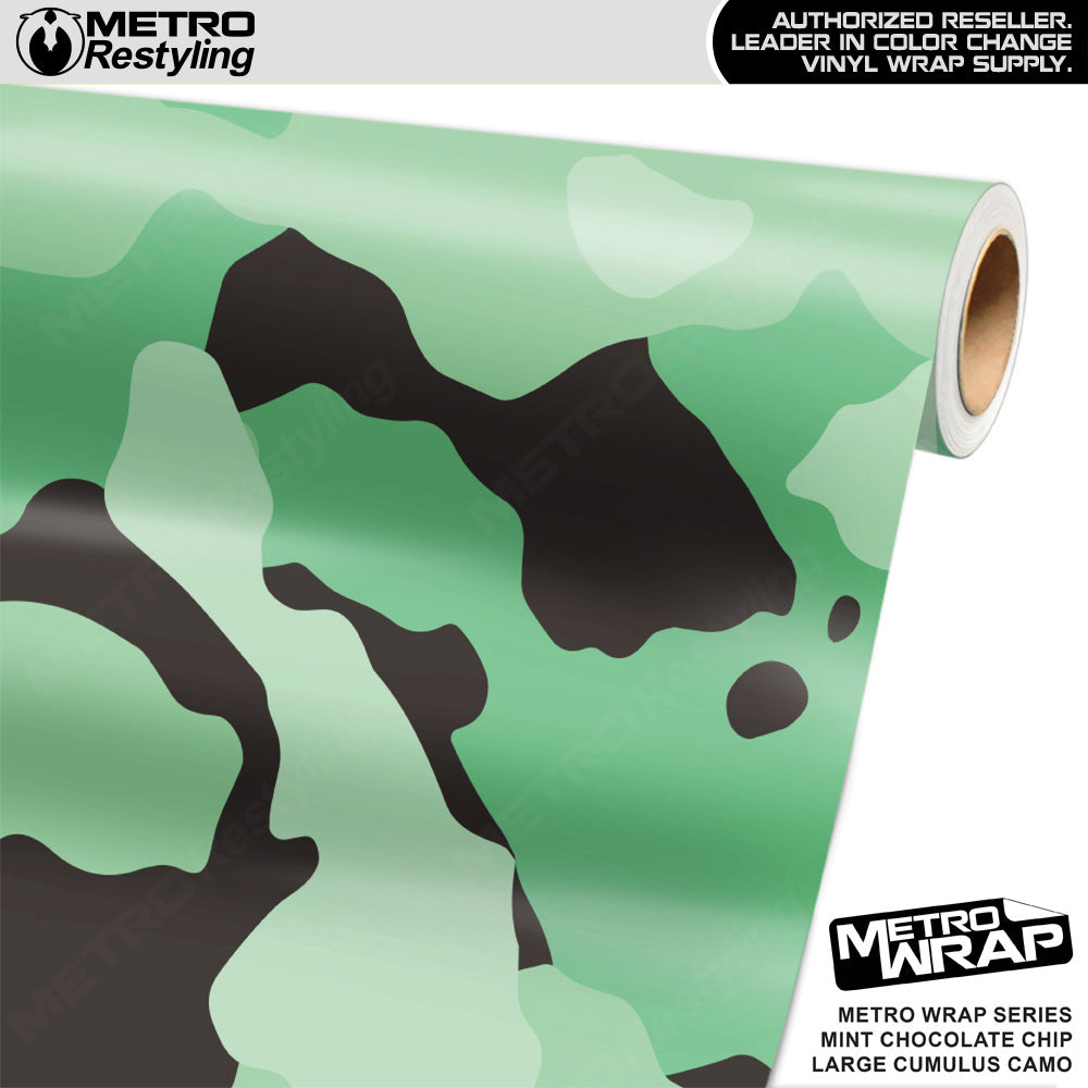 Metro Wrap Large Cumulus Mint Chocolate Chip Camouflage Vinyl Film