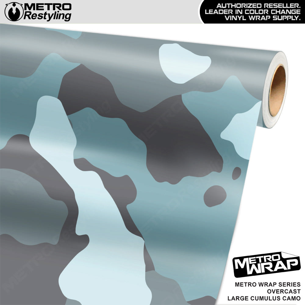 Metro Wrap Large Cumulus Overcast Camouflage Vinyl Film