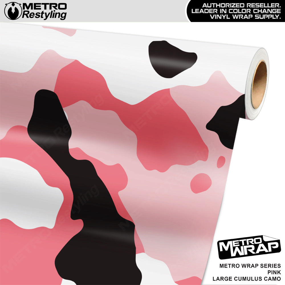 Metro Wrap Large Cumulus Pink Camouflage Vinyl Film