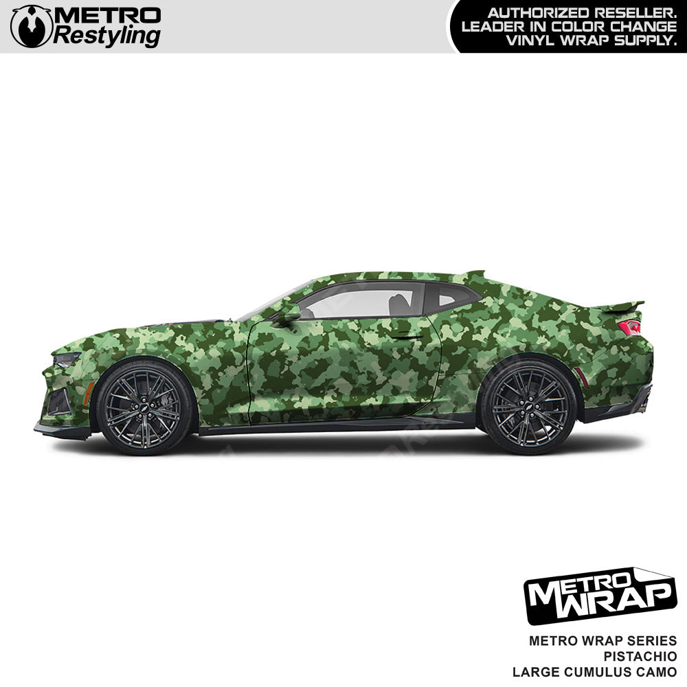 Metro Wrap Large Cumulus Pistachio Camouflage Vinyl Film