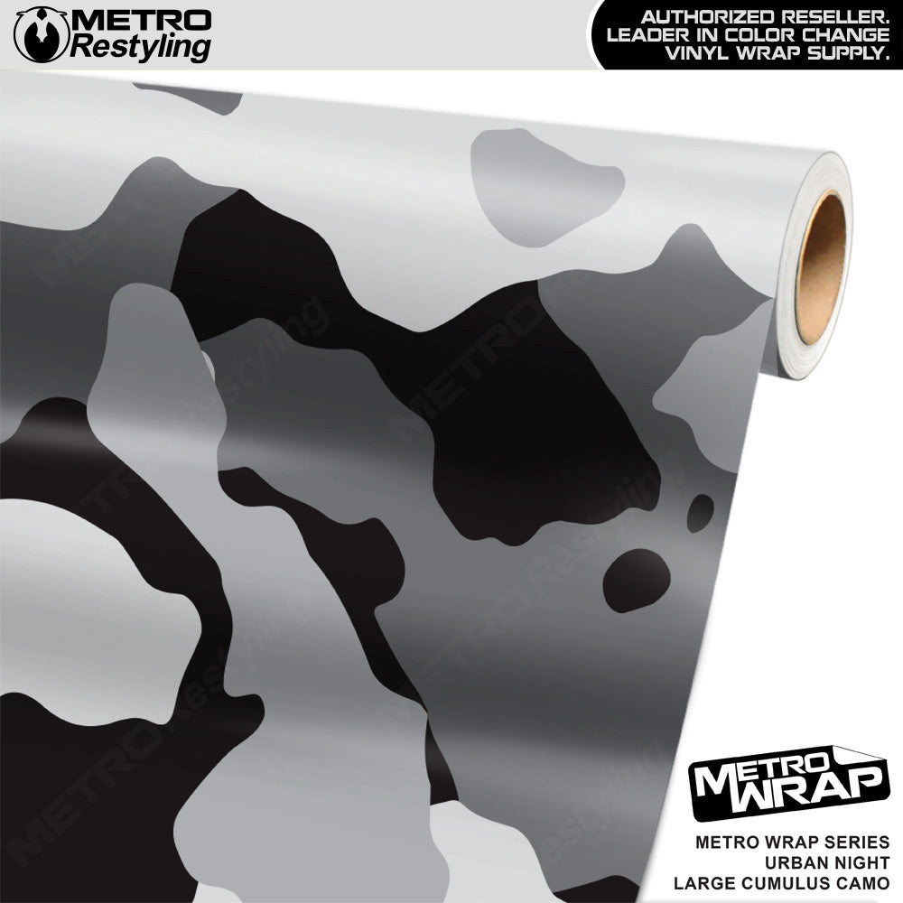 Metro Wrap Large Cumulus Urban Night Camouflage Vinyl Film