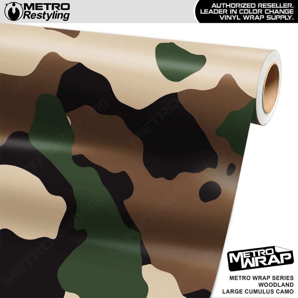Metro Wrap Large Cumulus Woodland Camouflage Vinyl Film