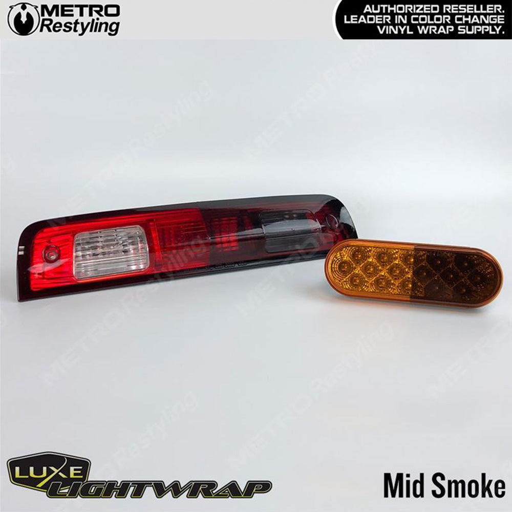 Luxe LightWrap Gloss Smoke Headlight - mid-smoke