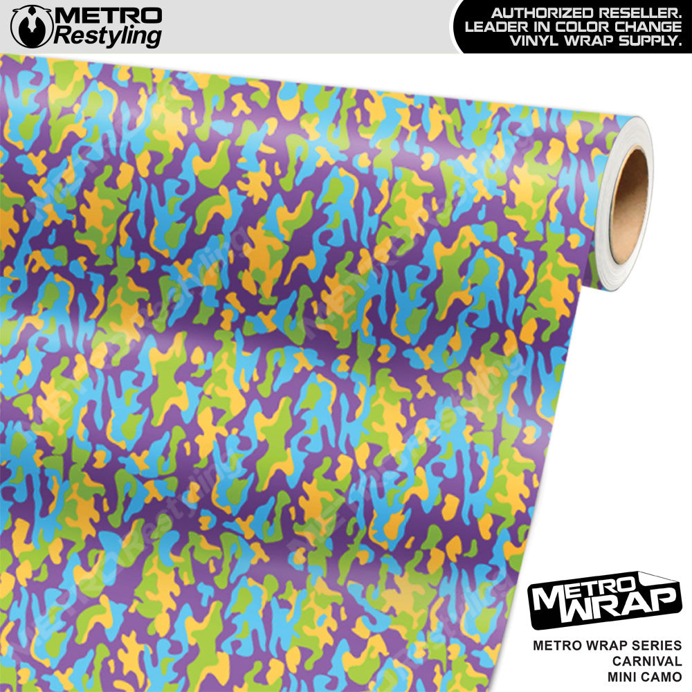 Metro Wrap Mini Classic Carnival Camouflage Vinyl Film
