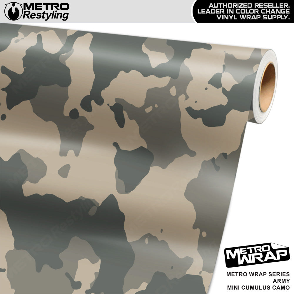Metro Wrap Mini Cumulus Army Camouflage Vinyl Film
