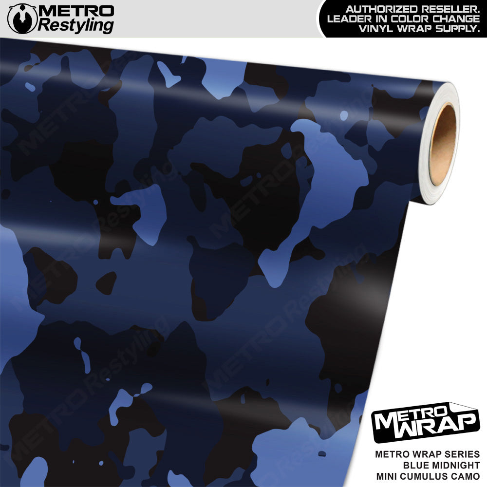 Metro Wrap Mini Cumulus Blue Midnight Camouflage Vinyl Film