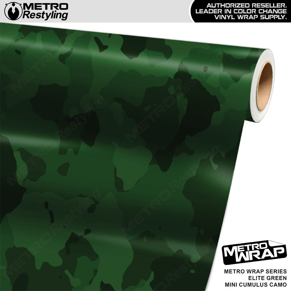 Metro Wrap Mini Cumulus Elite Green Camouflage Vinyl Film