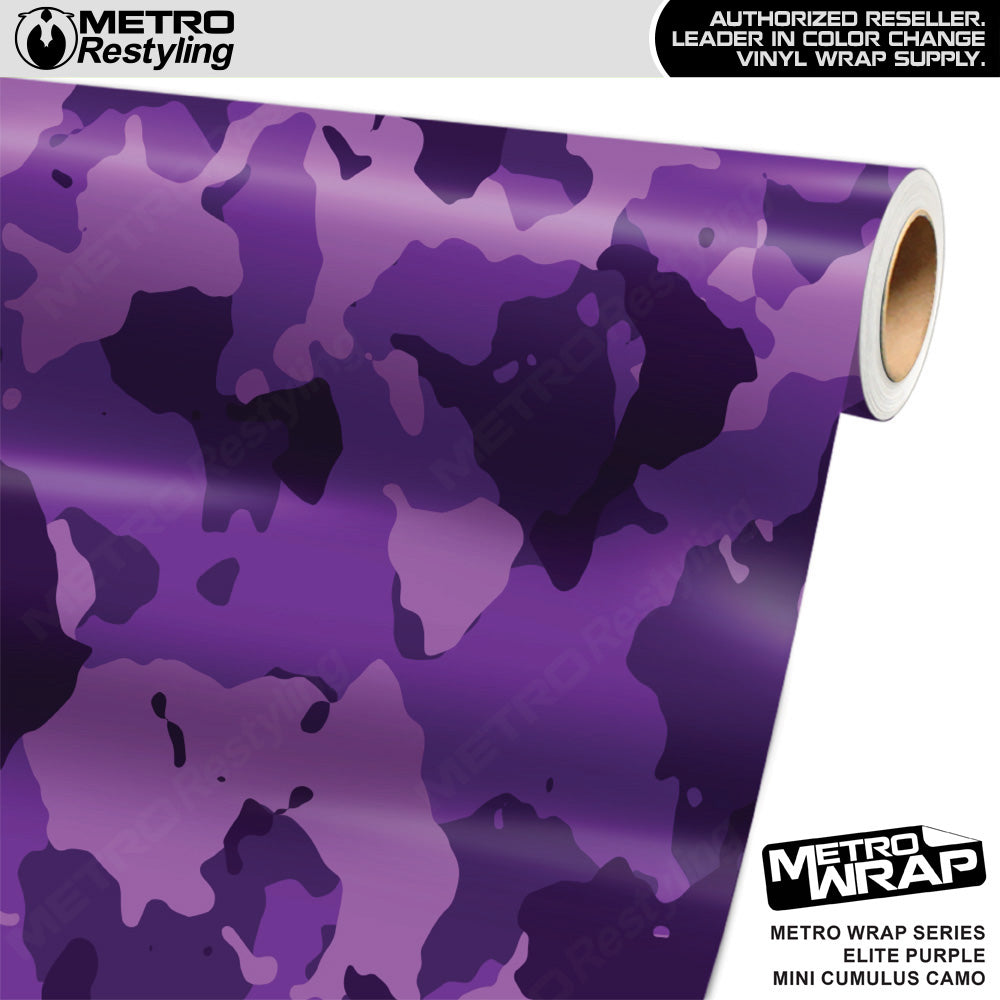 Metro Wrap Mini Cumulus Elite Purple Camouflage Vinyl Film